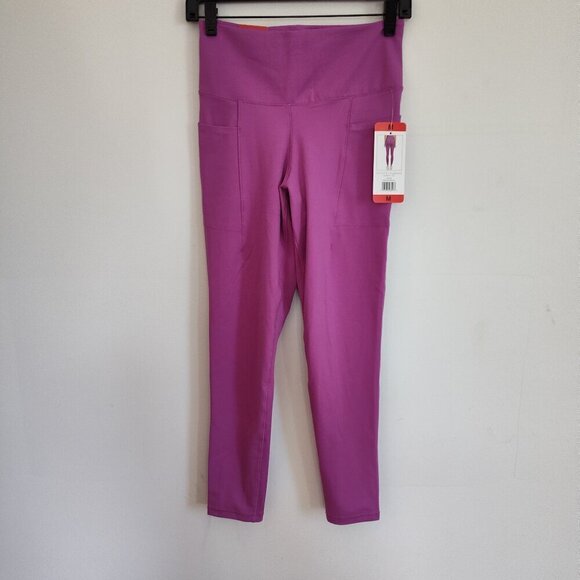 Ladies SZ M Danskin Pink 7/8 Leggings - Picture 1 of 4